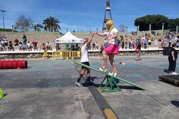 Carrera de Tacones del Carnaval de Telde 2023/TA e Ildefonso Rodríguez.